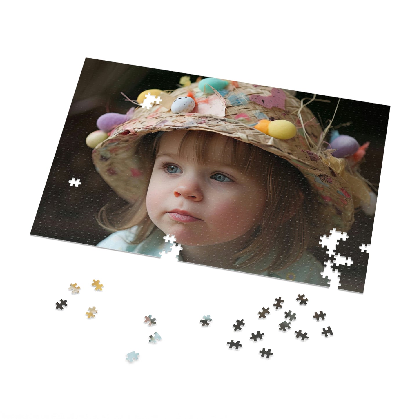 Little Girl in Easter Bonnet Puzzle 2 (500, 1000 piece)