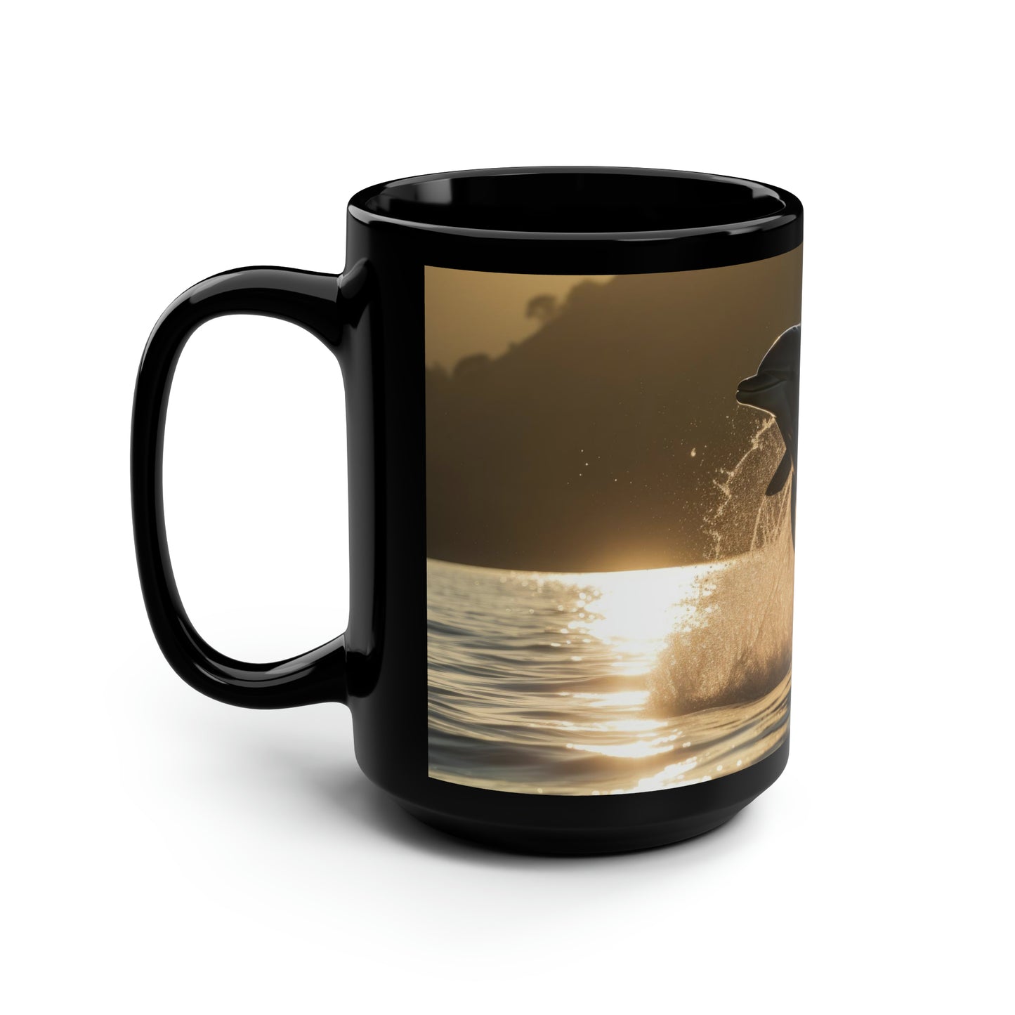Dolphin Mug - 15 oz Ceramic Mug