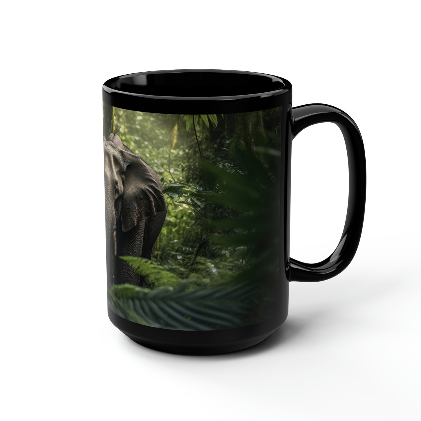 Elephant Mug - 15 oz Ceramic Mug