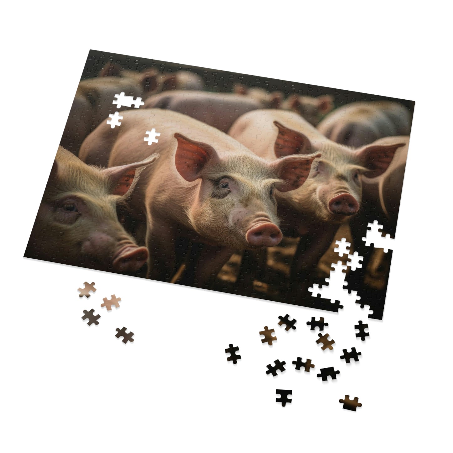 Pigs 3 Puzzle: (500, 1000 piece)
