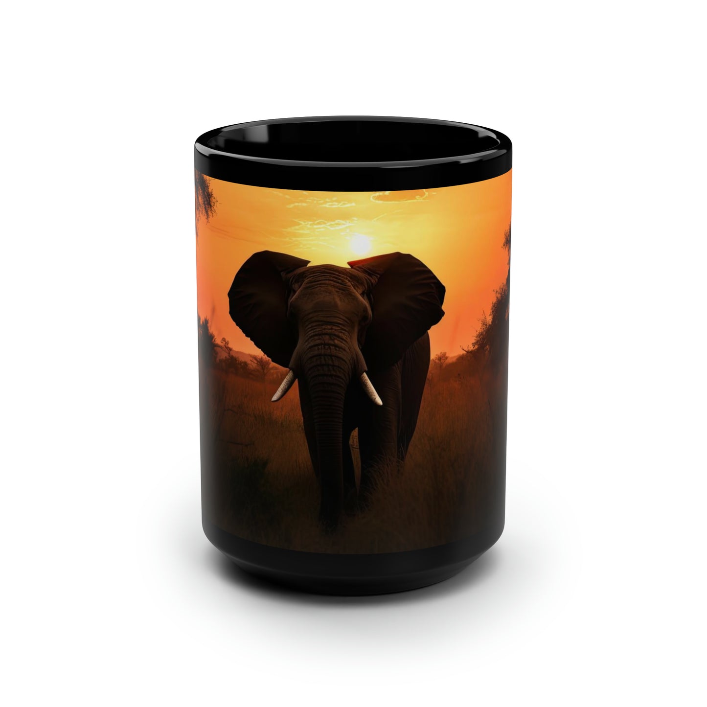 Elephant Mug - 15 oz Ceramic Mug