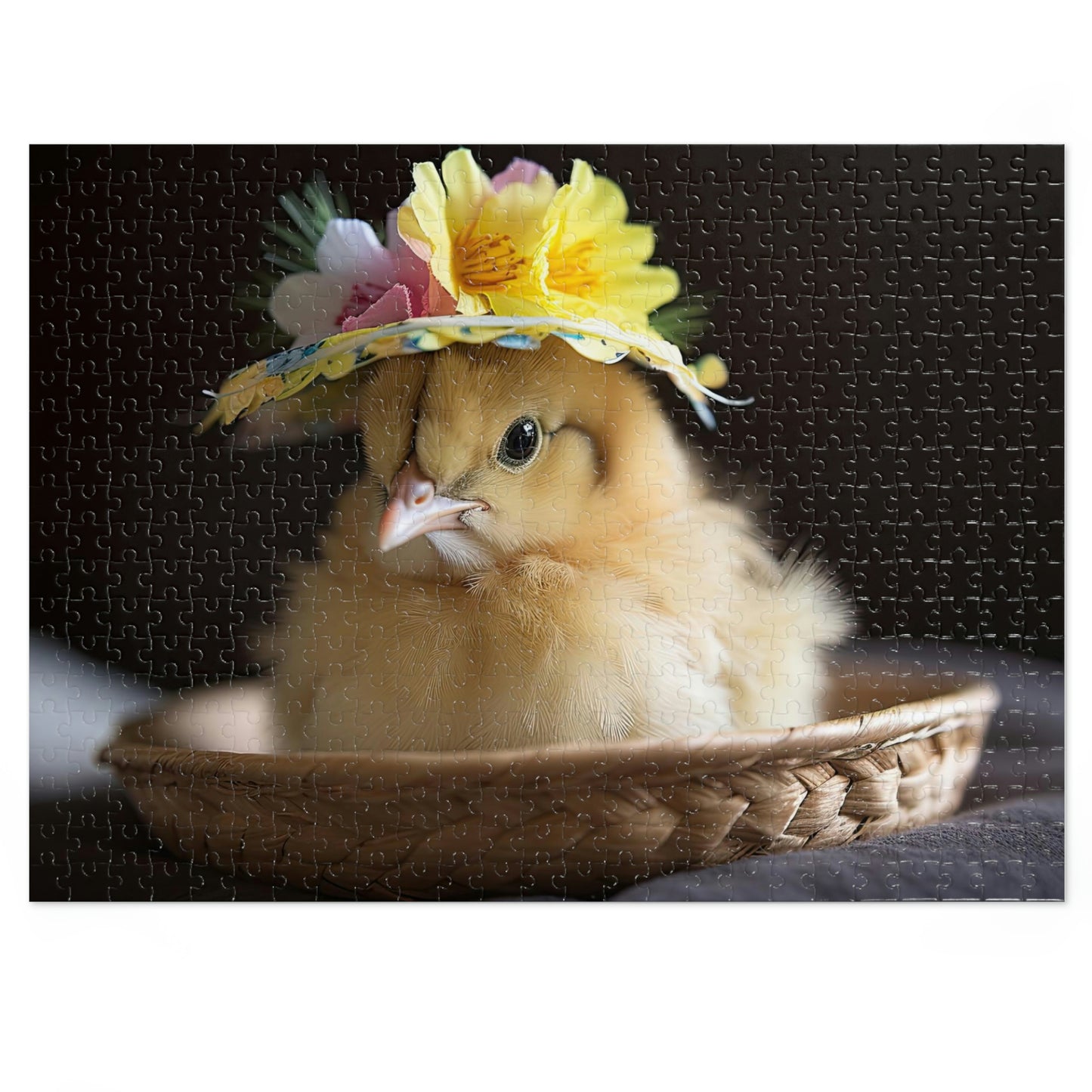 Easter Chick in Bonnet Puzzle (500, 1000 pc)