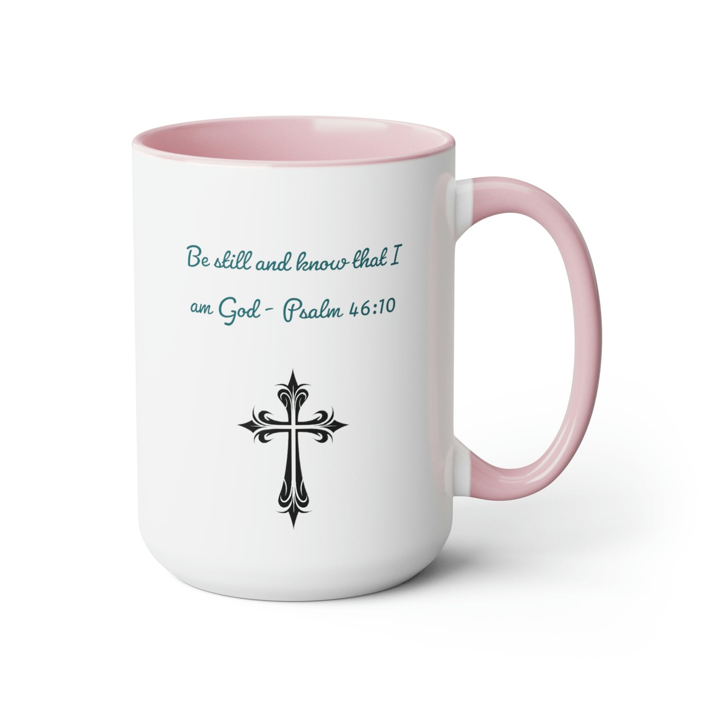 Be Still and Know Coffee Mug, Two-Tone
