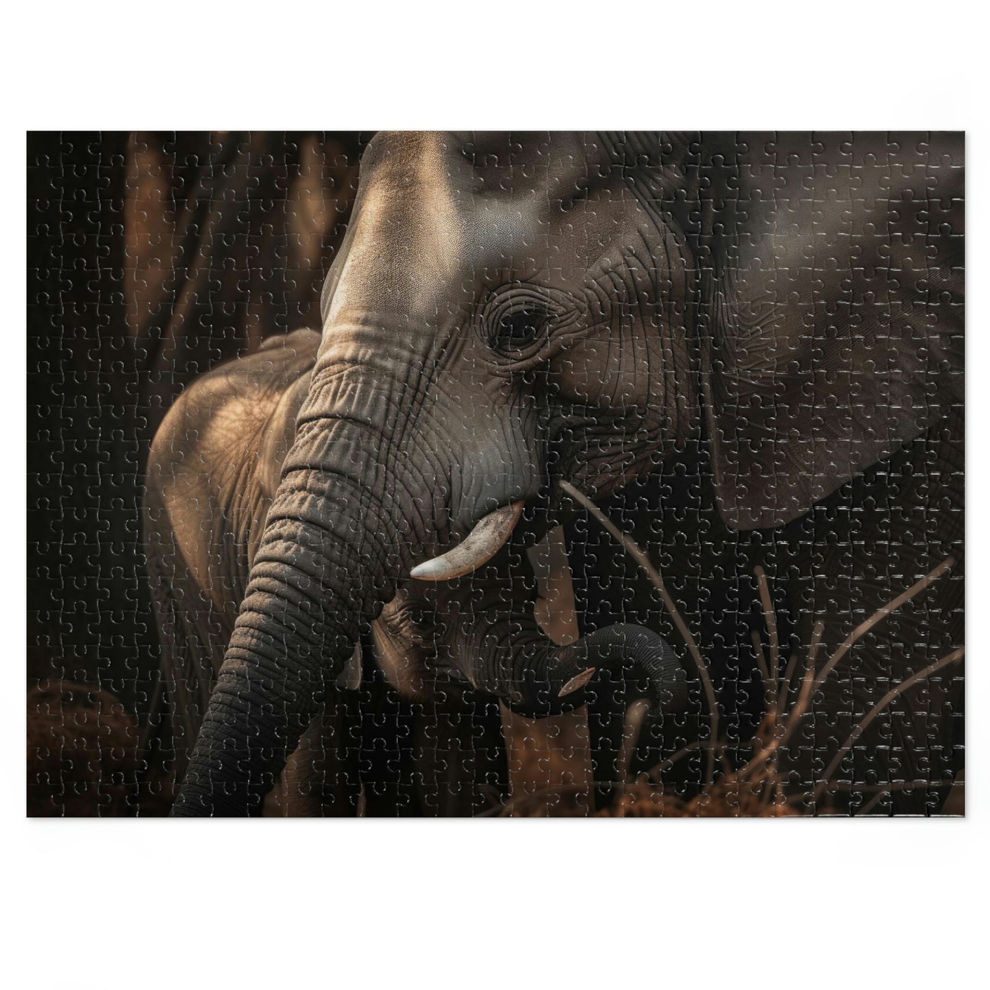 Elephant's Gentle Embrace 3 (500, 1000 piece)