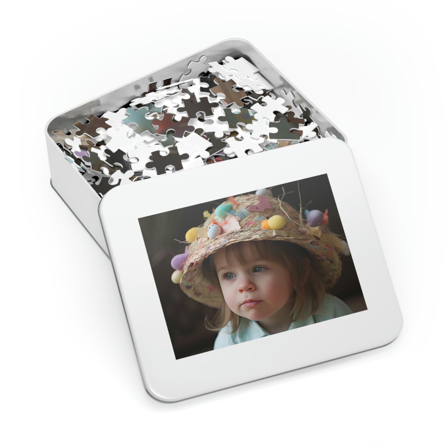 Little Girl in Easter Bonnet Puzzle 2 (500, 1000 piece)