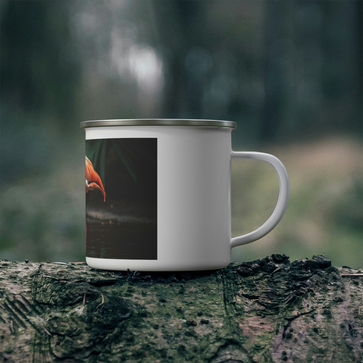 Flamingo Camping Mug, Enamel