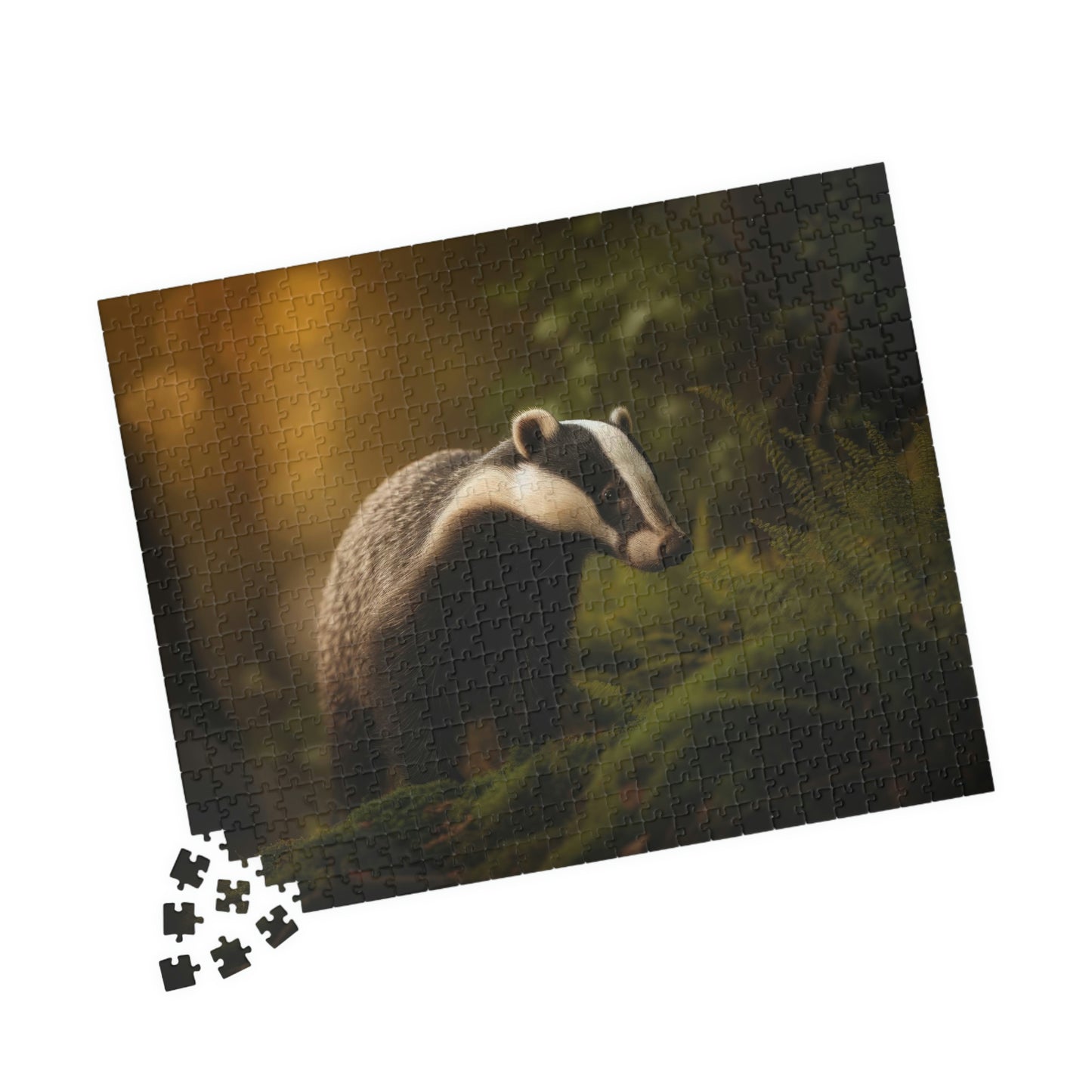 badger jigsaw puzzle pieces