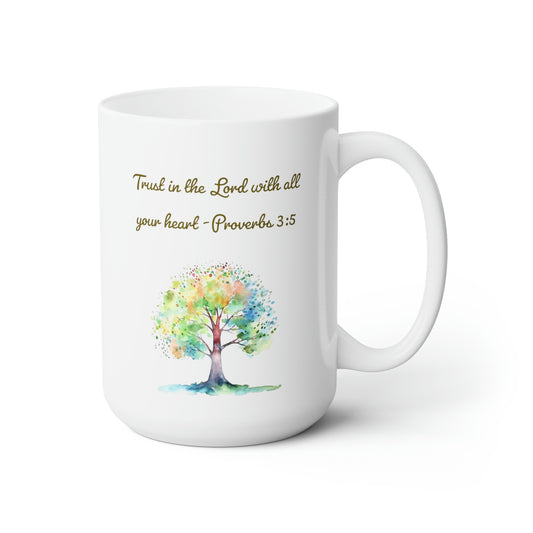 Trust in the Lord Tree Proverbs 3:5 Mug 15oz