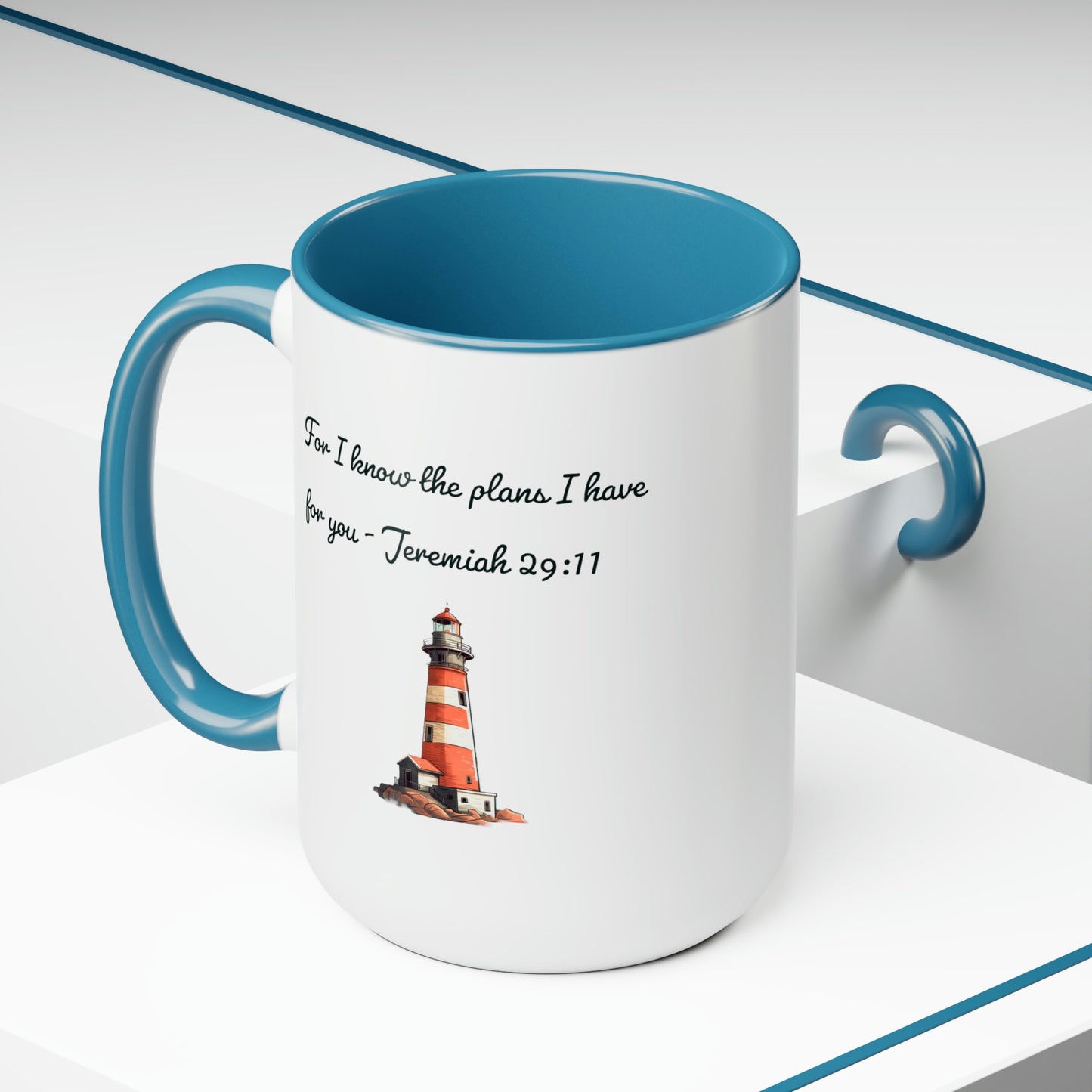 For I know the Plans I have for You, Two-Tone Coffee Mugs, 15oz