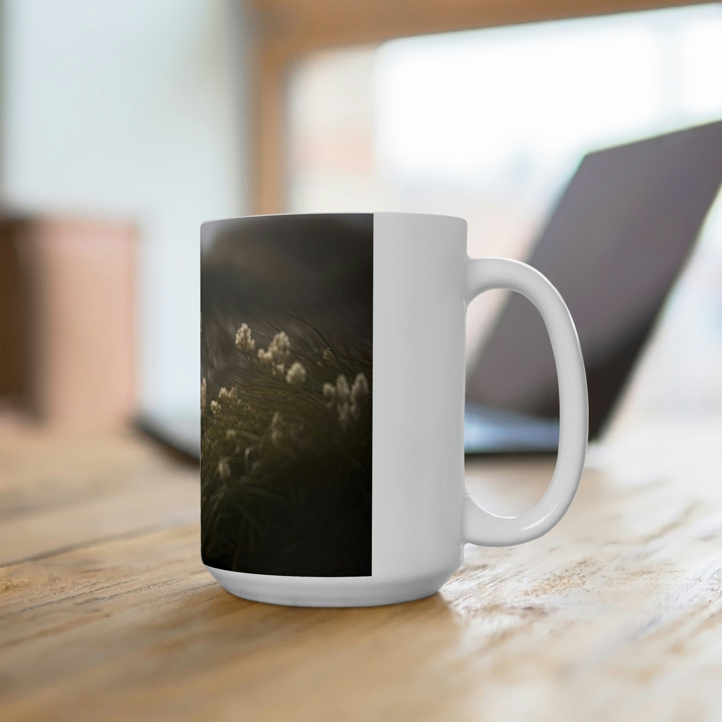 albatross mug on desk