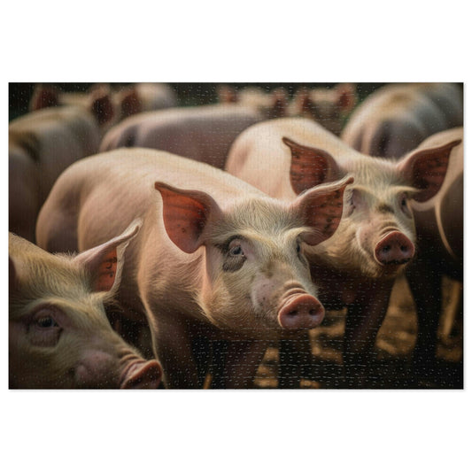 Pigs 3 Puzzle:  (500, 1000 piece)
