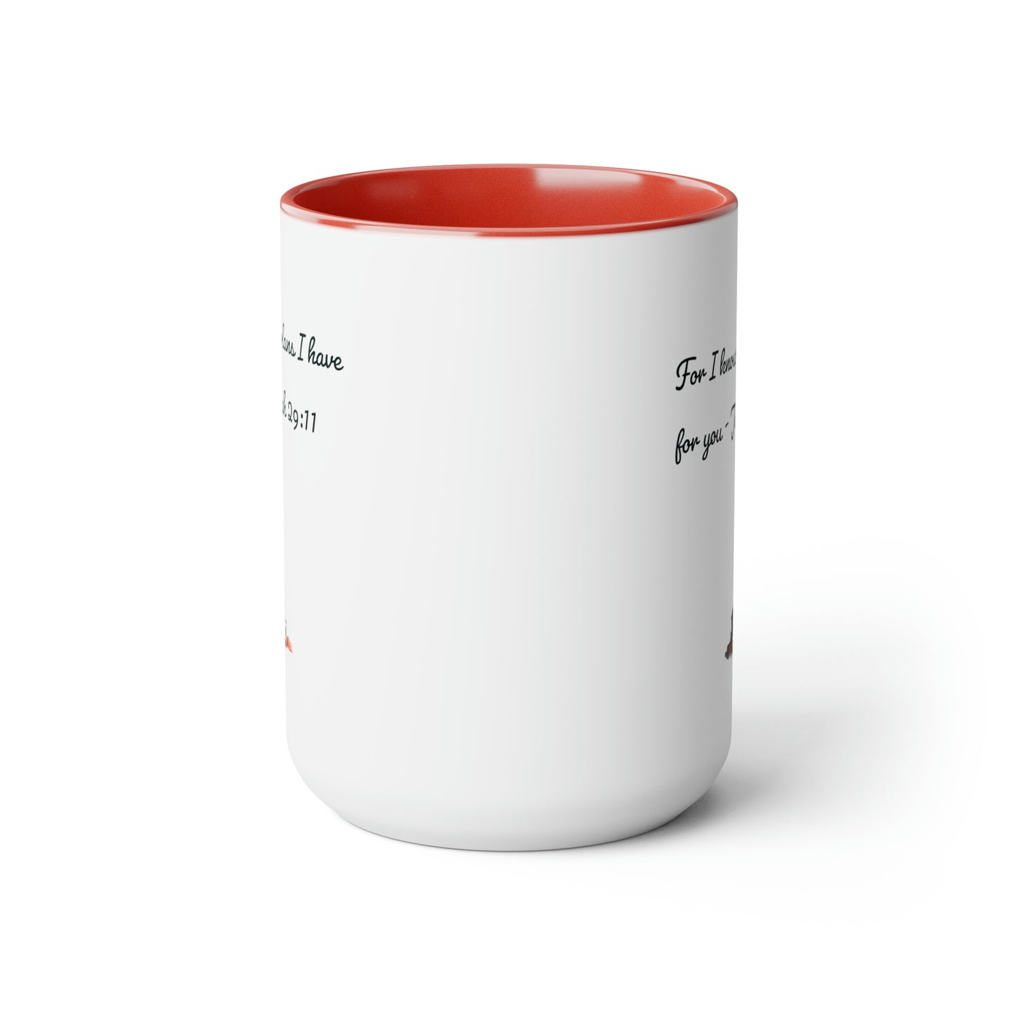For I know the Plans I have for You, Two-Tone Coffee Mugs, 15oz