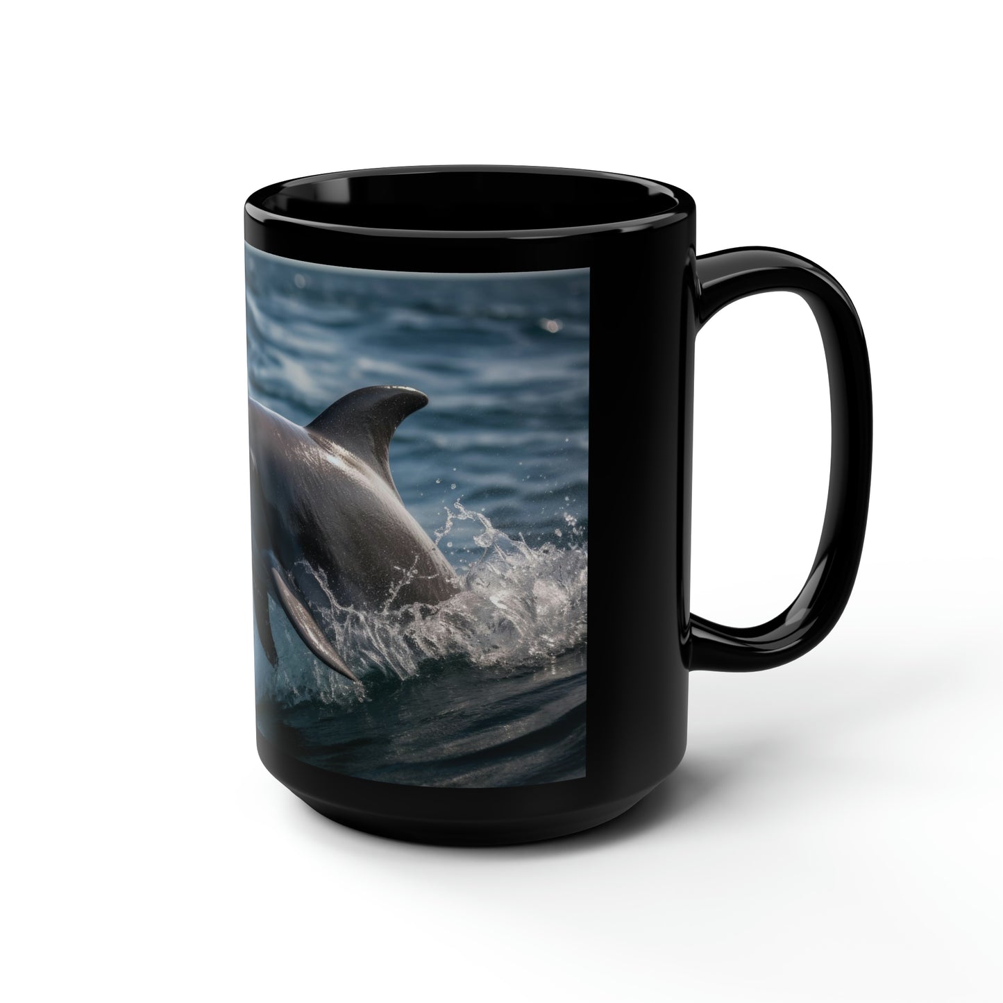 Dolphin Mug - 15 oz Ceramic Mug