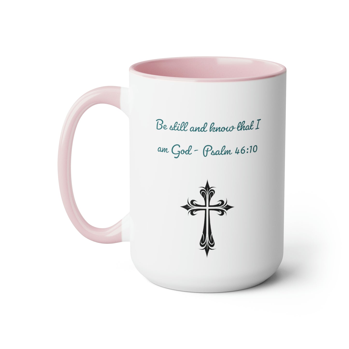 Be Still and Know Coffee Mug, Two-Tone