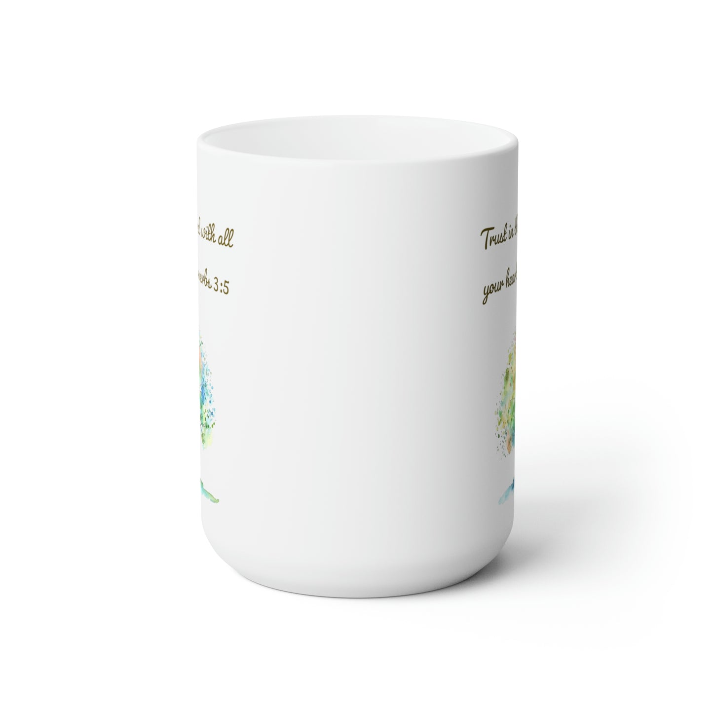 Trust in the Lord Tree Proverbs 3:5 Mug 15oz