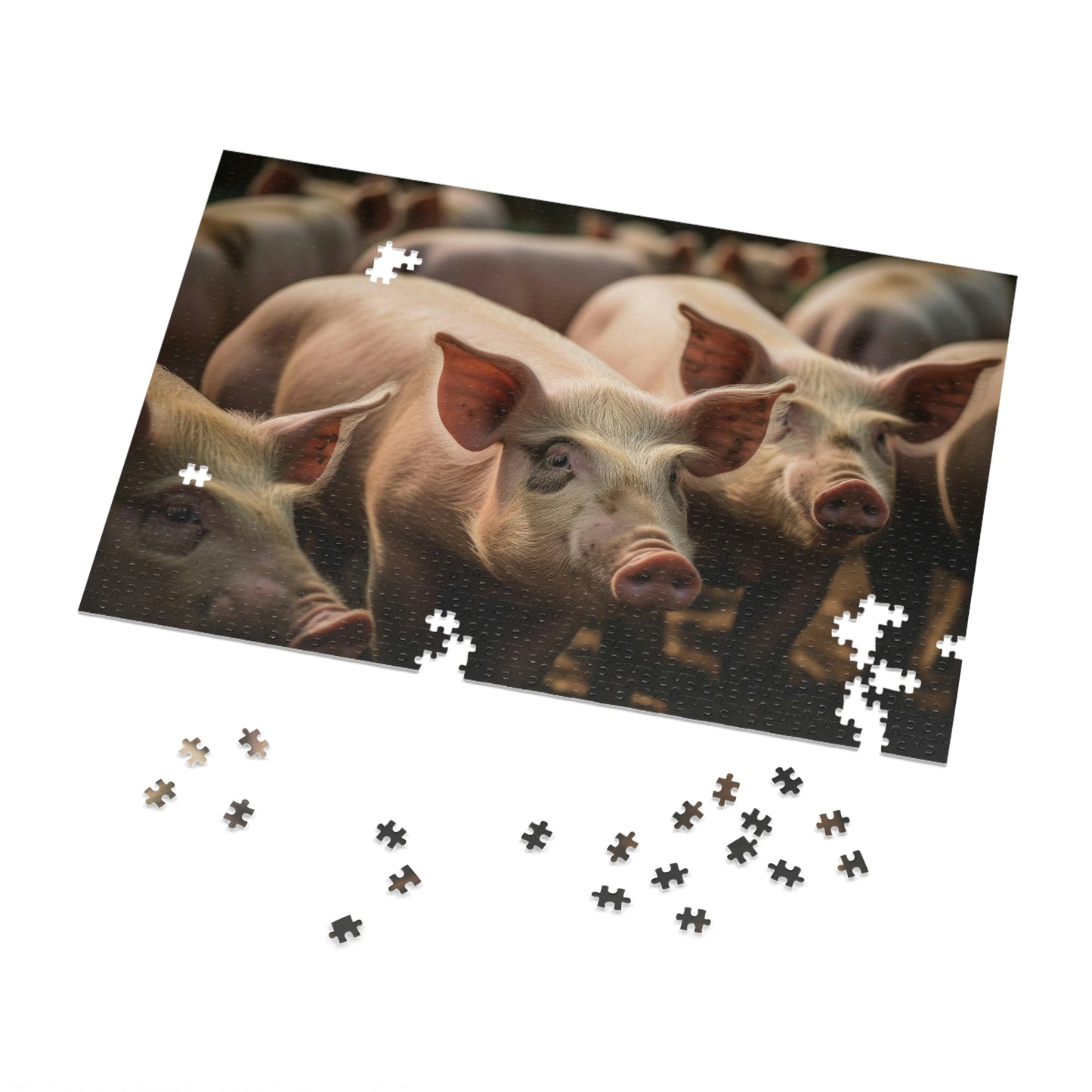Pigs 3 Puzzle: (500, 1000 piece)