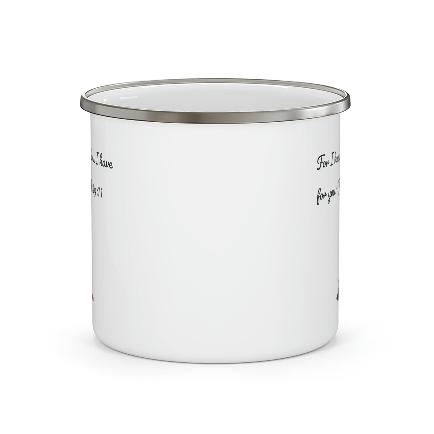 For I know the Plans I have for You Camping Mug, enamel, 12 oz