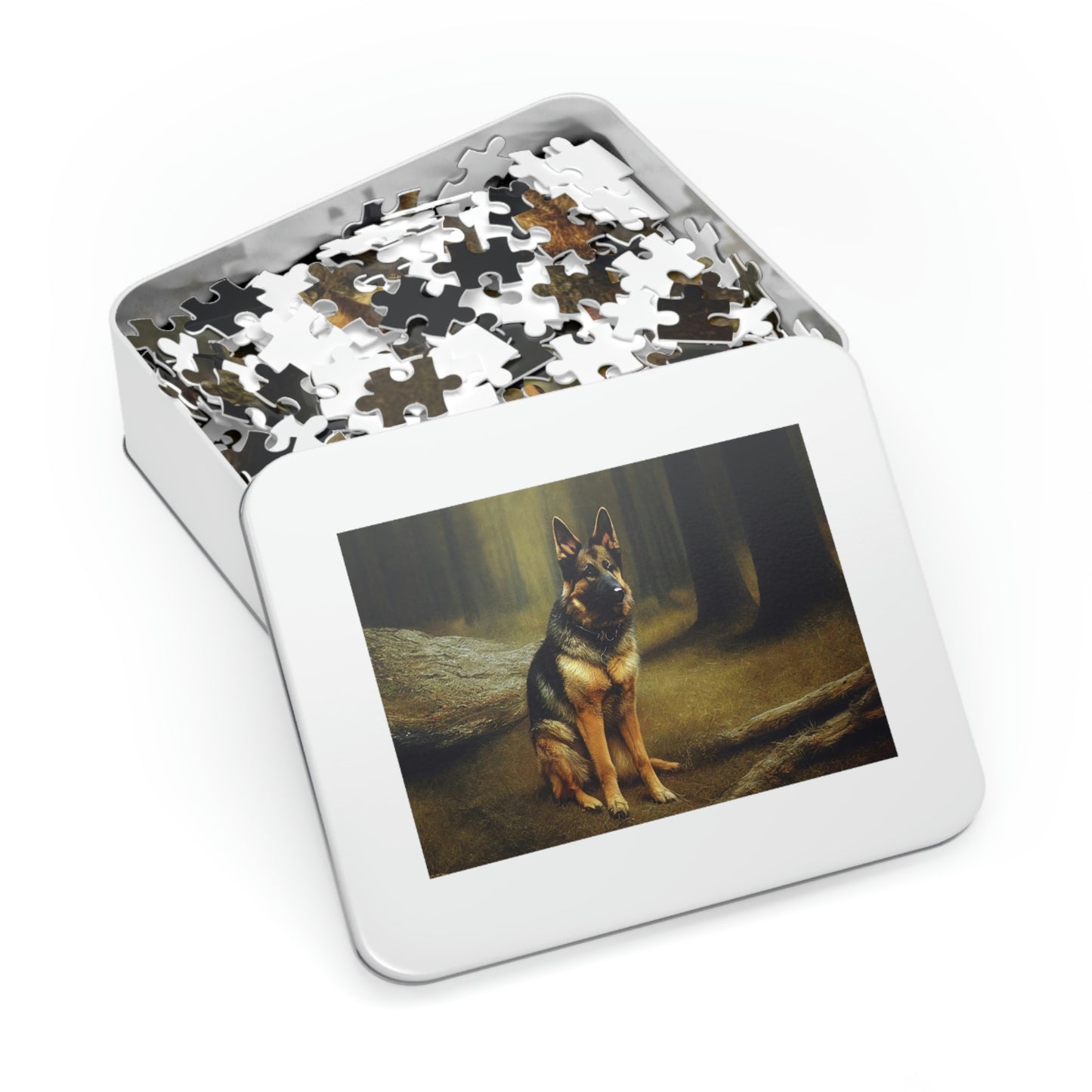 German Shepherd Forest Puzzle (500,1000-Piece)