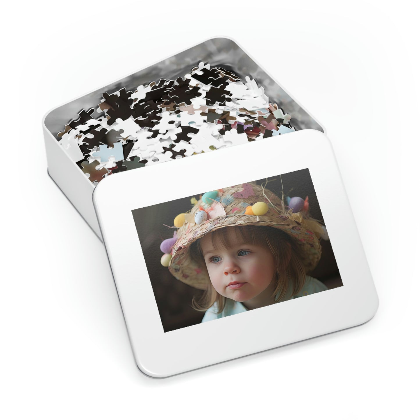 Little Girl in Easter Bonnet Puzzle 2 (500, 1000 piece)