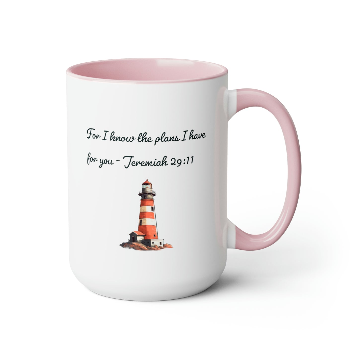 For I know the Plans I have for You, Two-Tone Coffee Mugs, 15oz