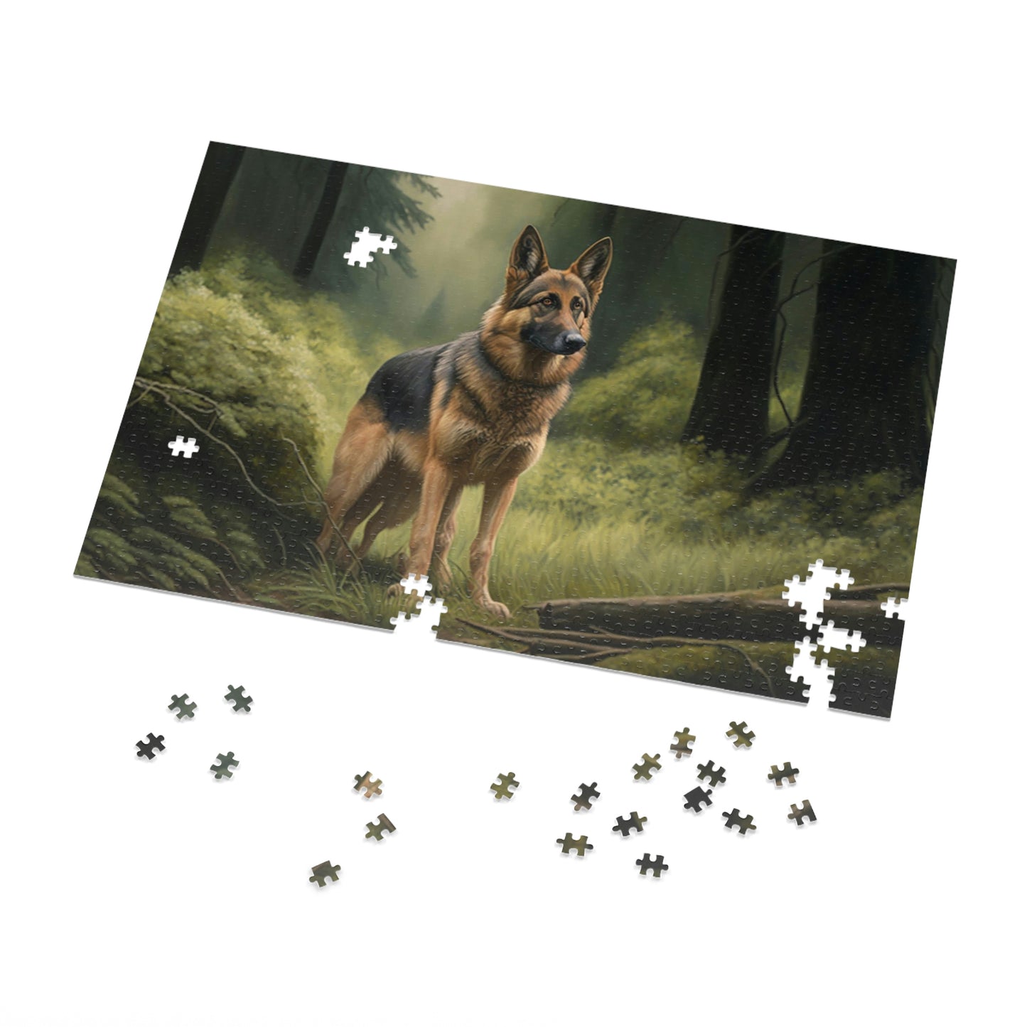 Mystical Woods German Shepherd Puzzle (500,1000-Piece)