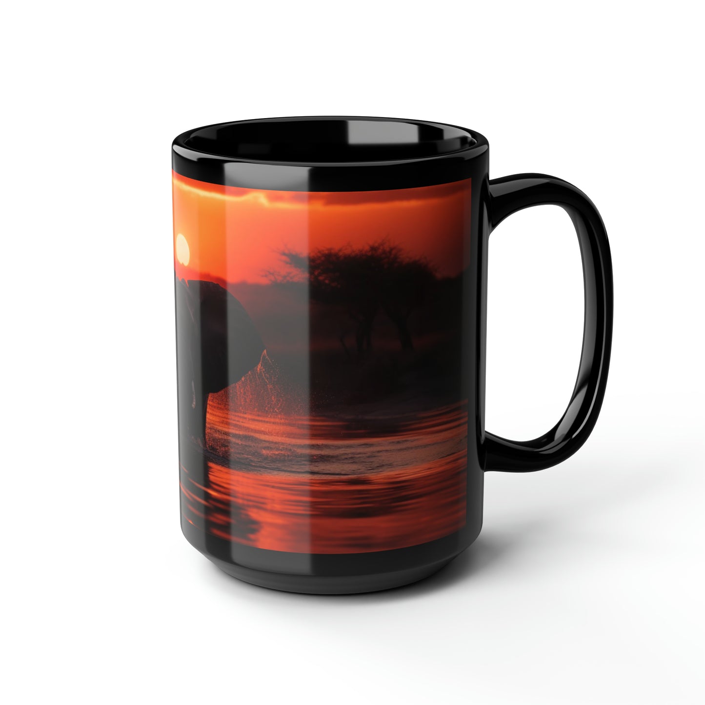 Elephant Mug - 15 oz Ceramic Mug