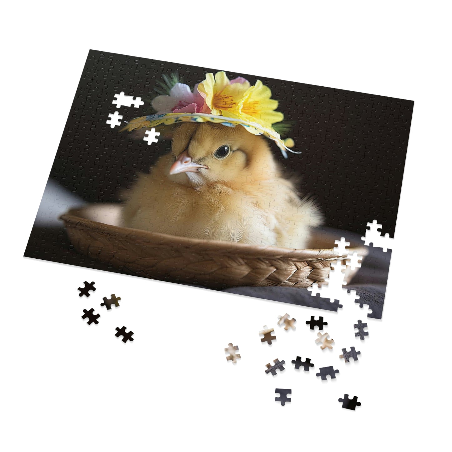 Easter Chick in Bonnet Puzzle (500, 1000 pc)