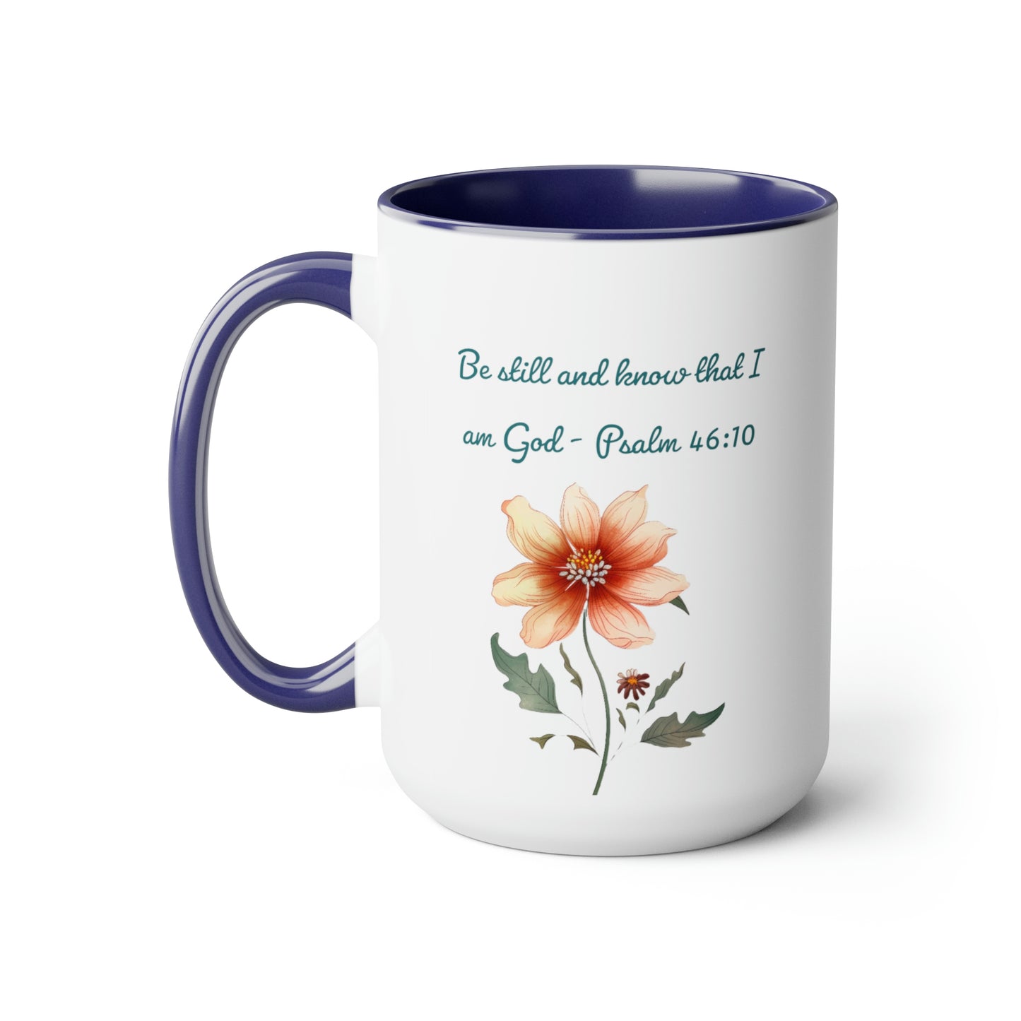 coffee mug in dark blue