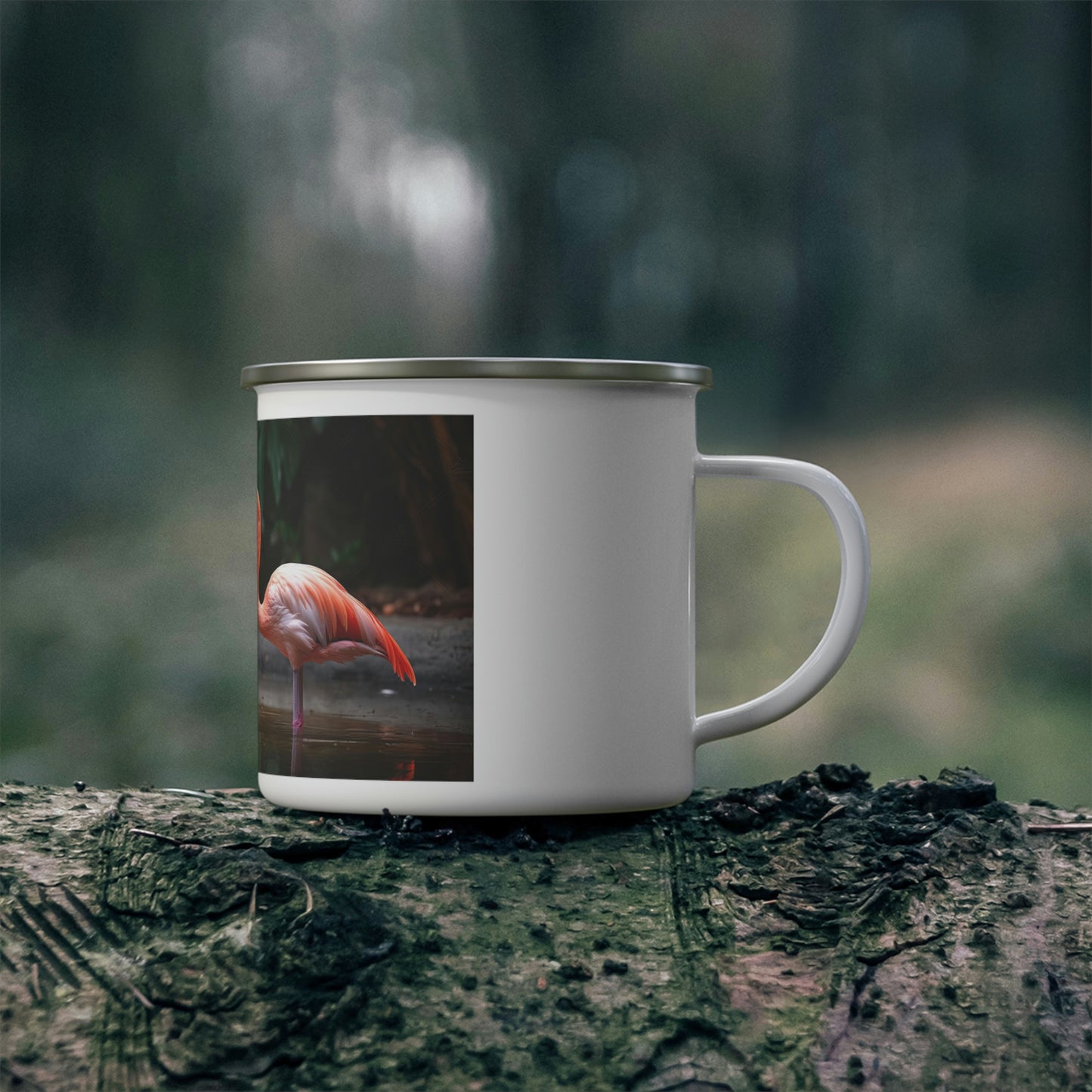 Flamingo Camping Mug, Enamel