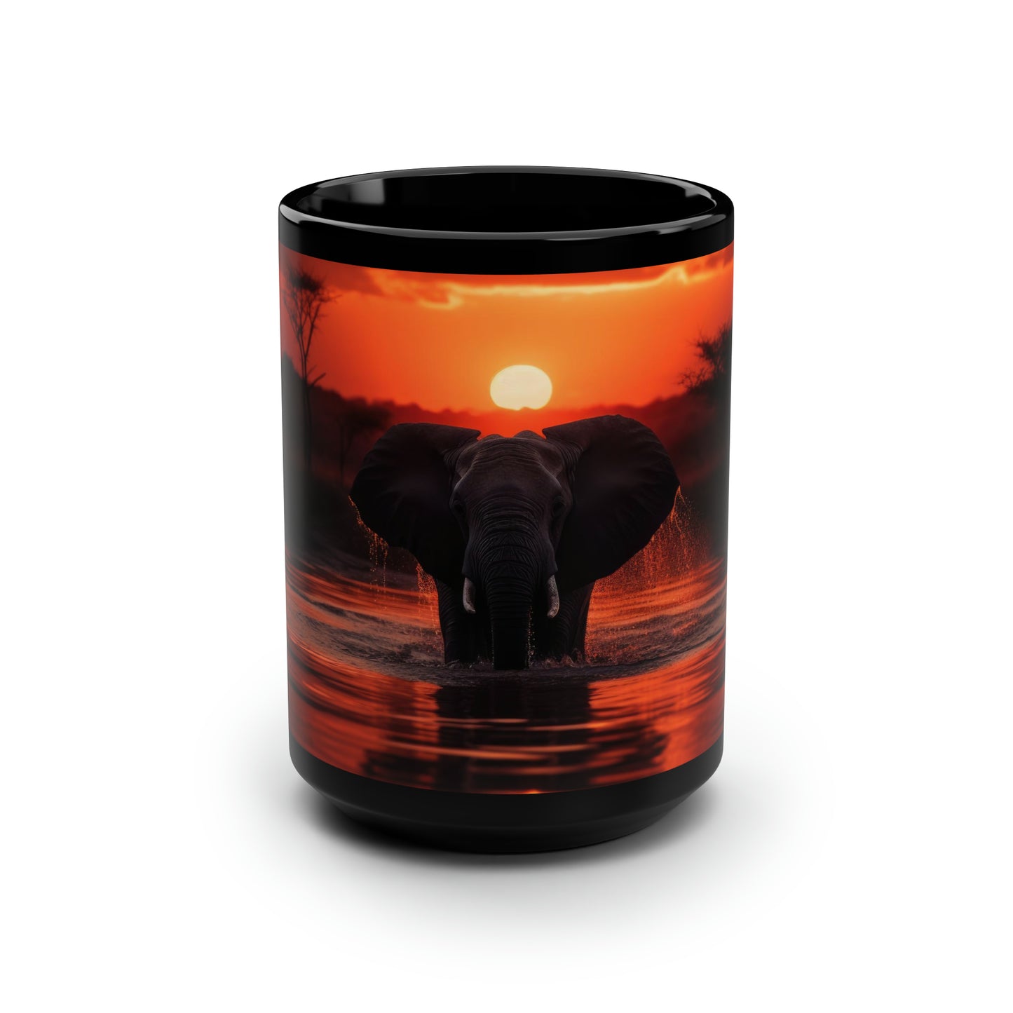 Elephant Mug - 15 oz Ceramic Mug