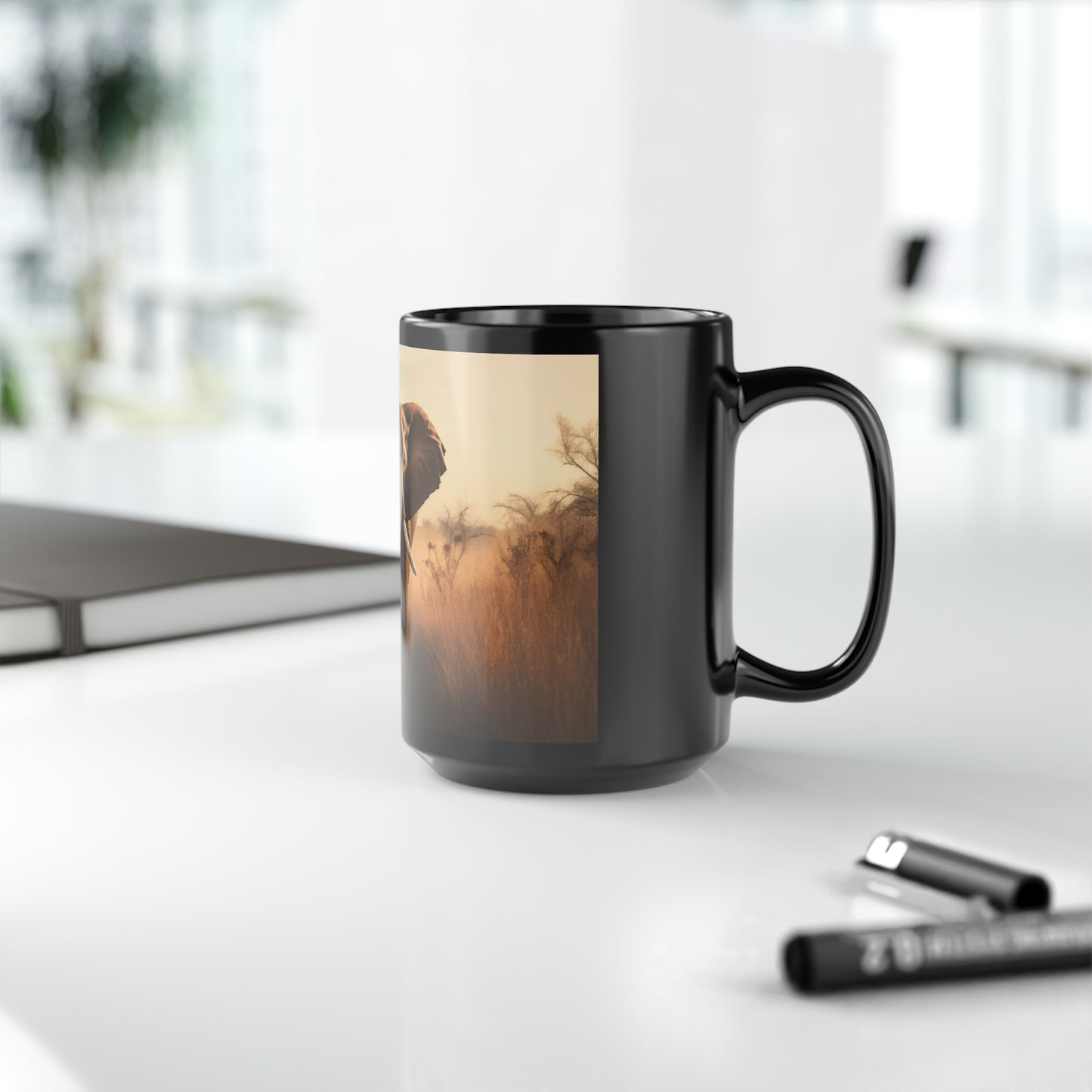 Elephant Mug - 15 oz Ceramic Mug