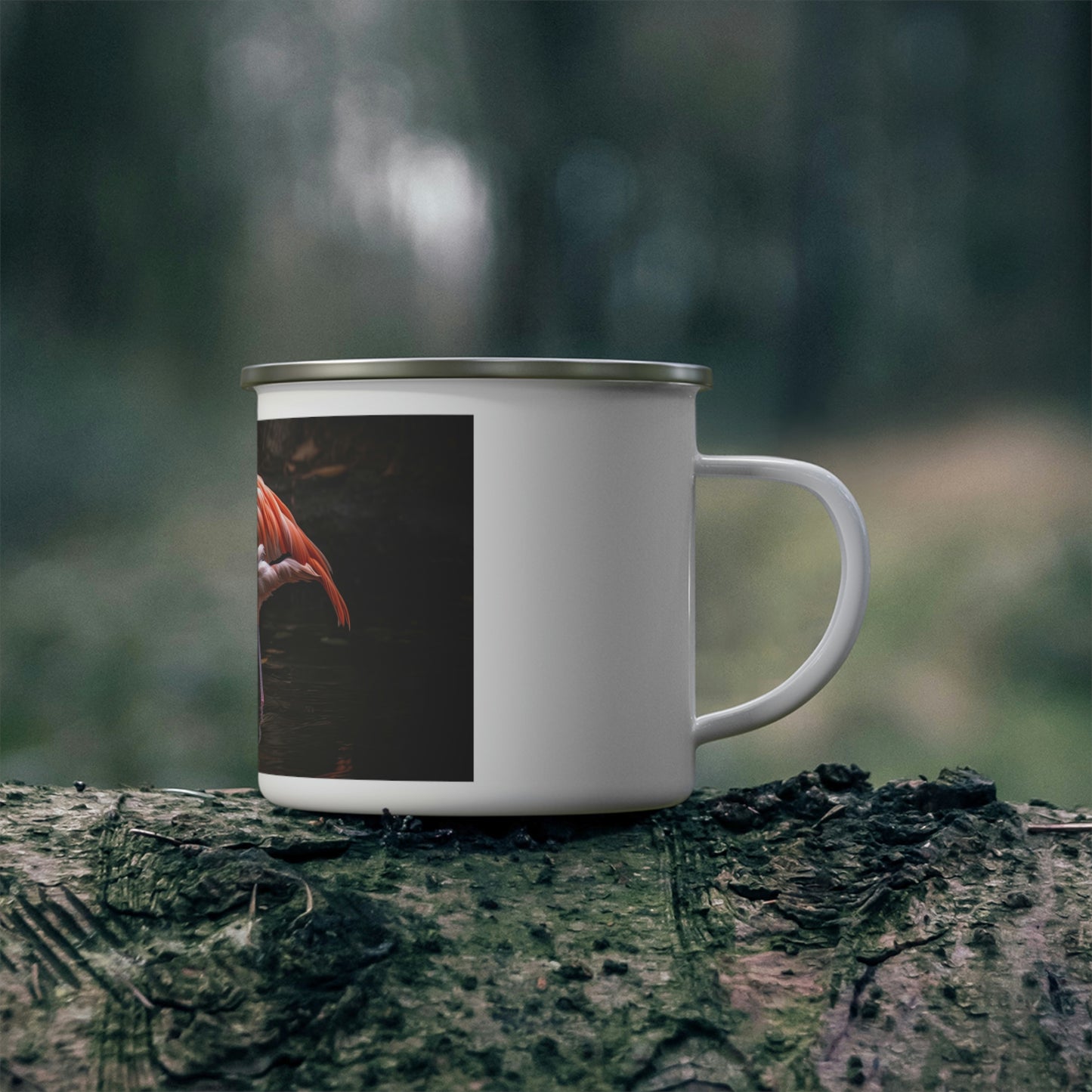 Flamingo Camping Mug, Enamel