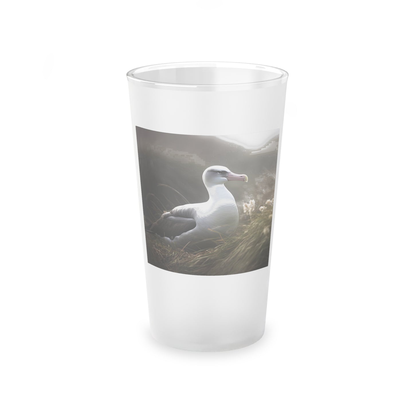 Albatross Frosted Pint Glass, 16oz