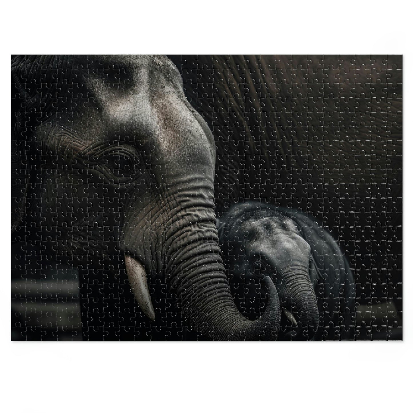Elephant's Gentle Embrace 2 (500, 1000 piece)