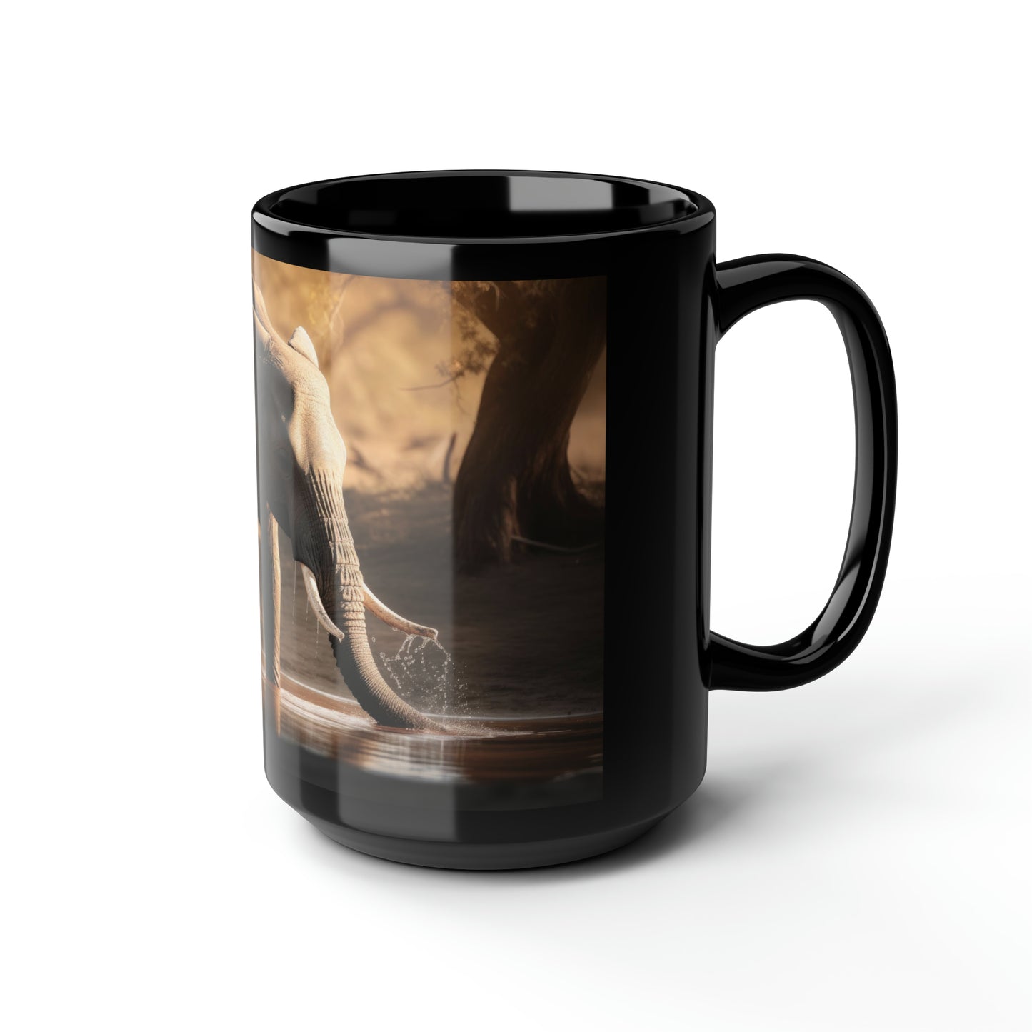 Elephant Mug - 15 oz Ceramic Mug