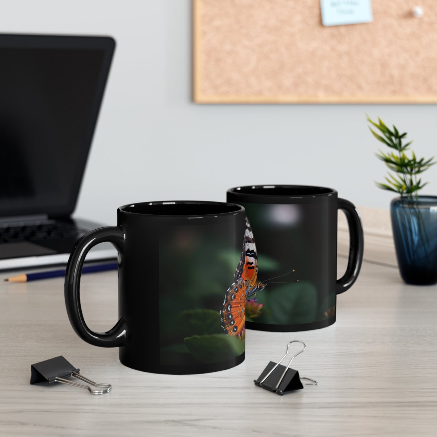 Butterfly Mug - 11 oz Ceramic Mug