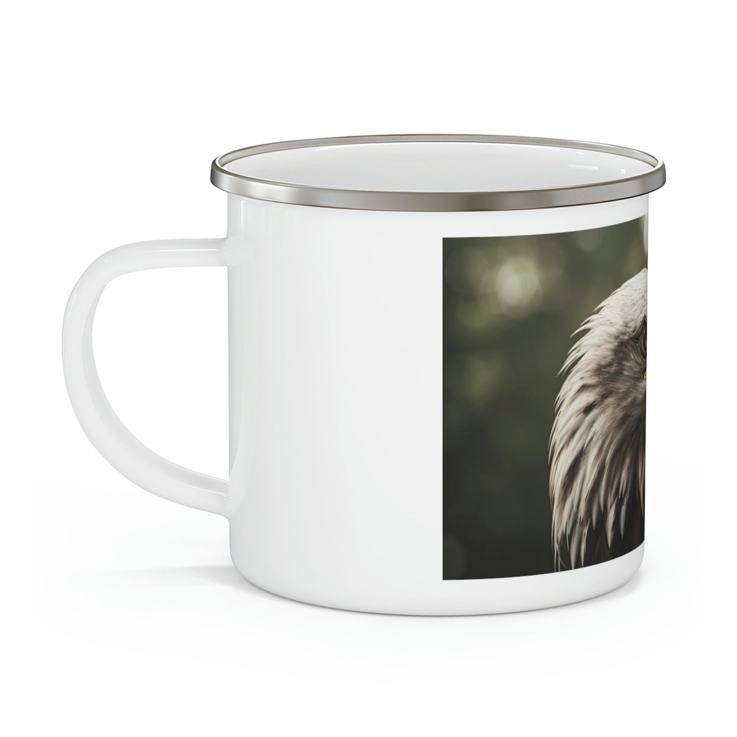 American Eagle camping mug side view