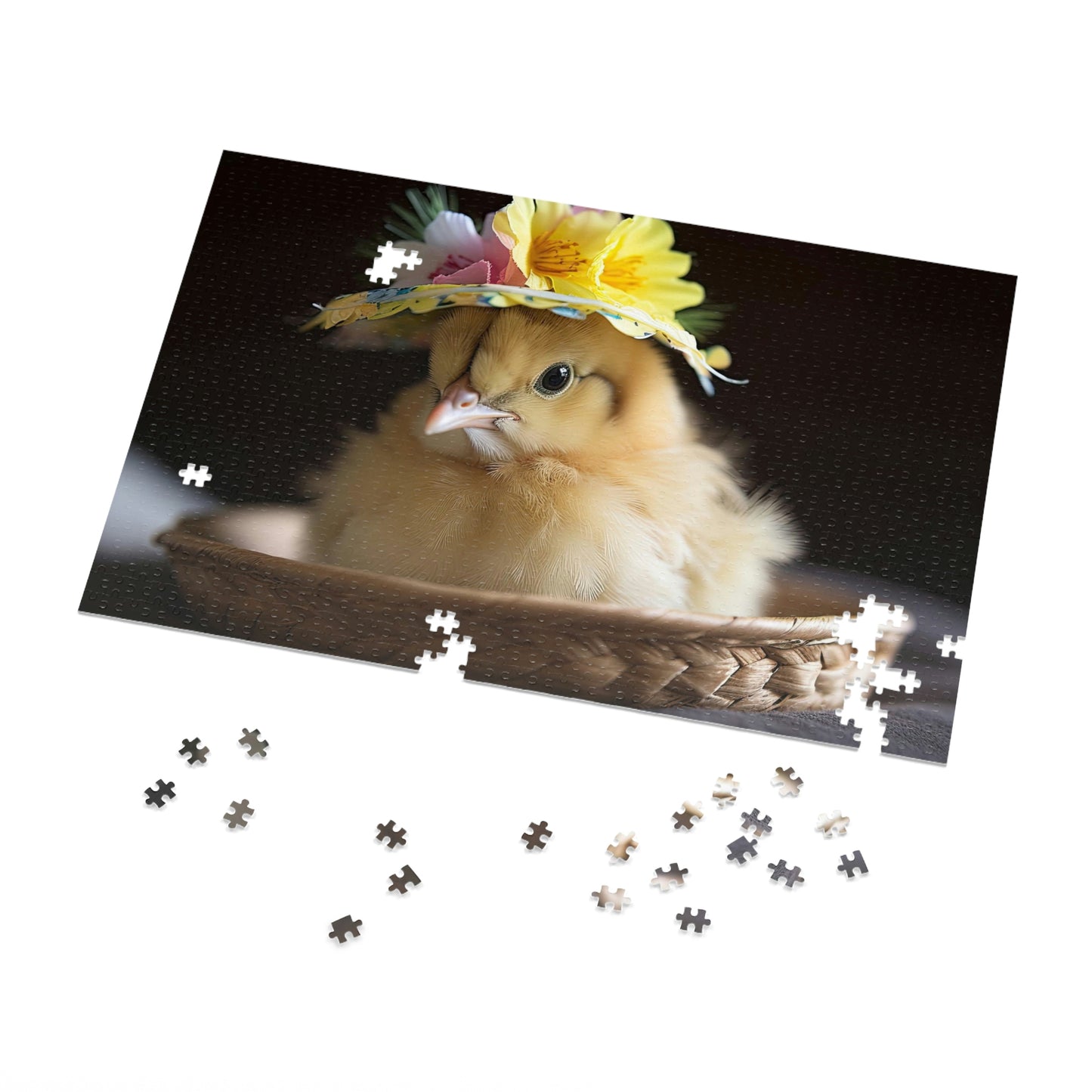 Easter Chick in Bonnet Puzzle (500, 1000 pc)