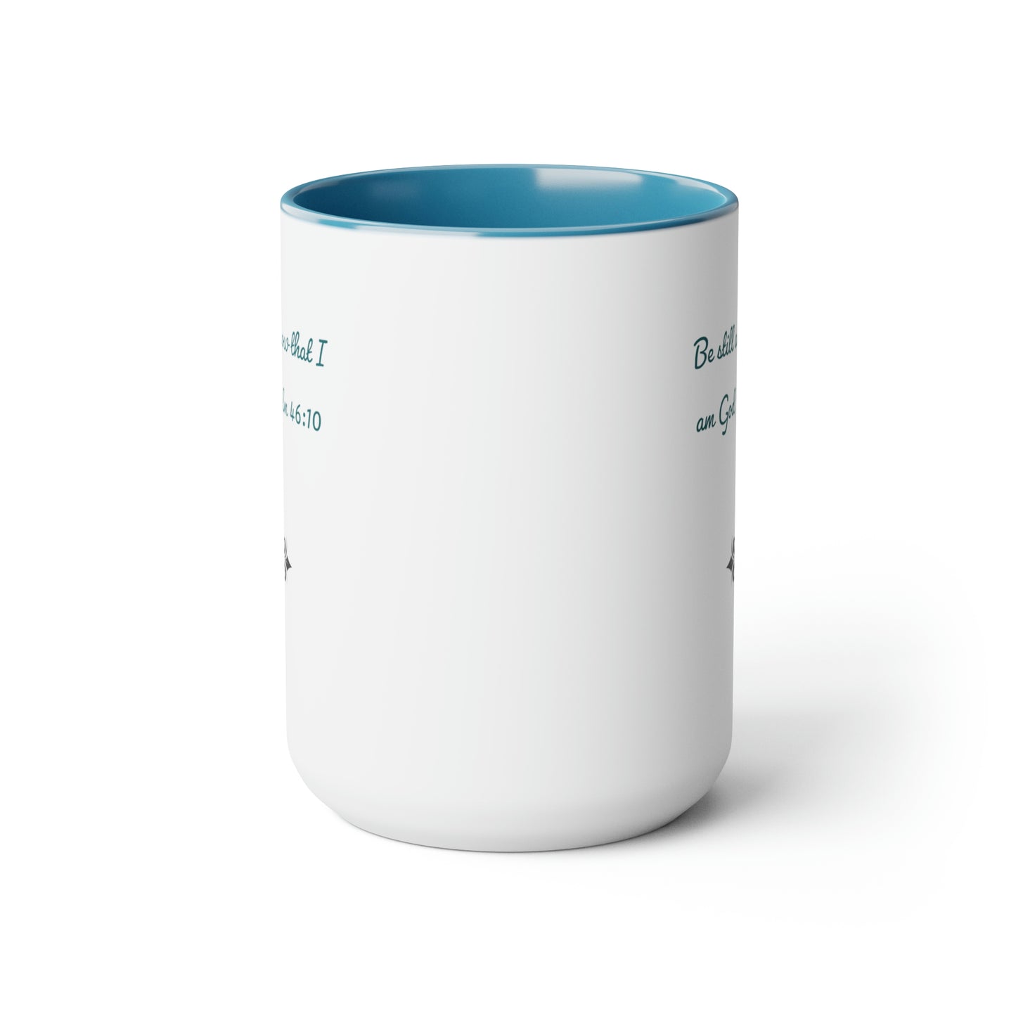 ceramic mug back view