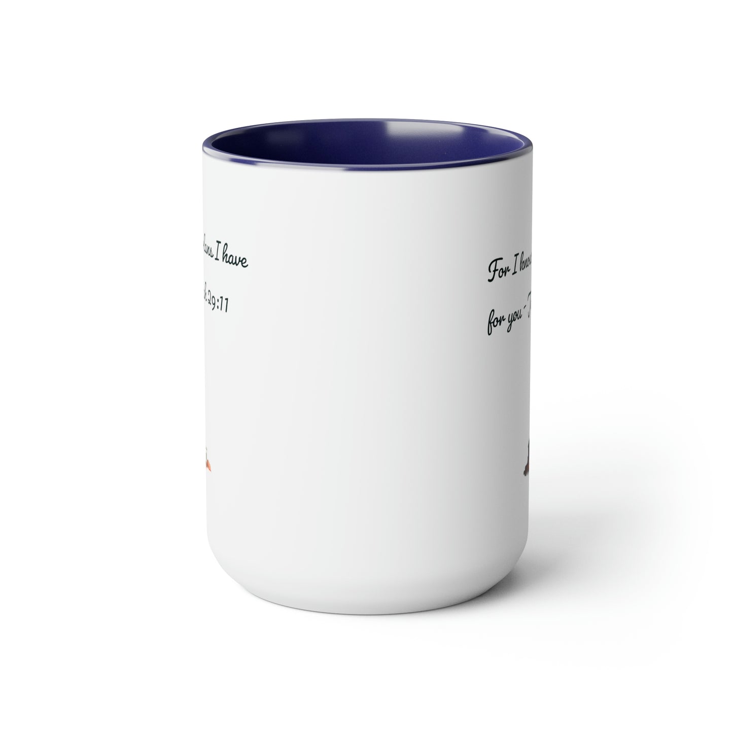 For I know the Plans I have for You, Two-Tone Coffee Mugs, 15oz