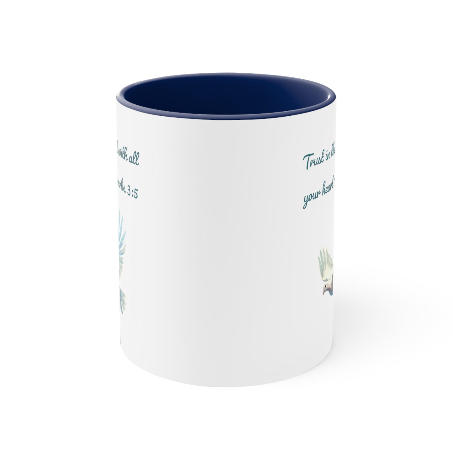 Trust in the Lord Proverb Accent Coffee Mug, 11 oz
