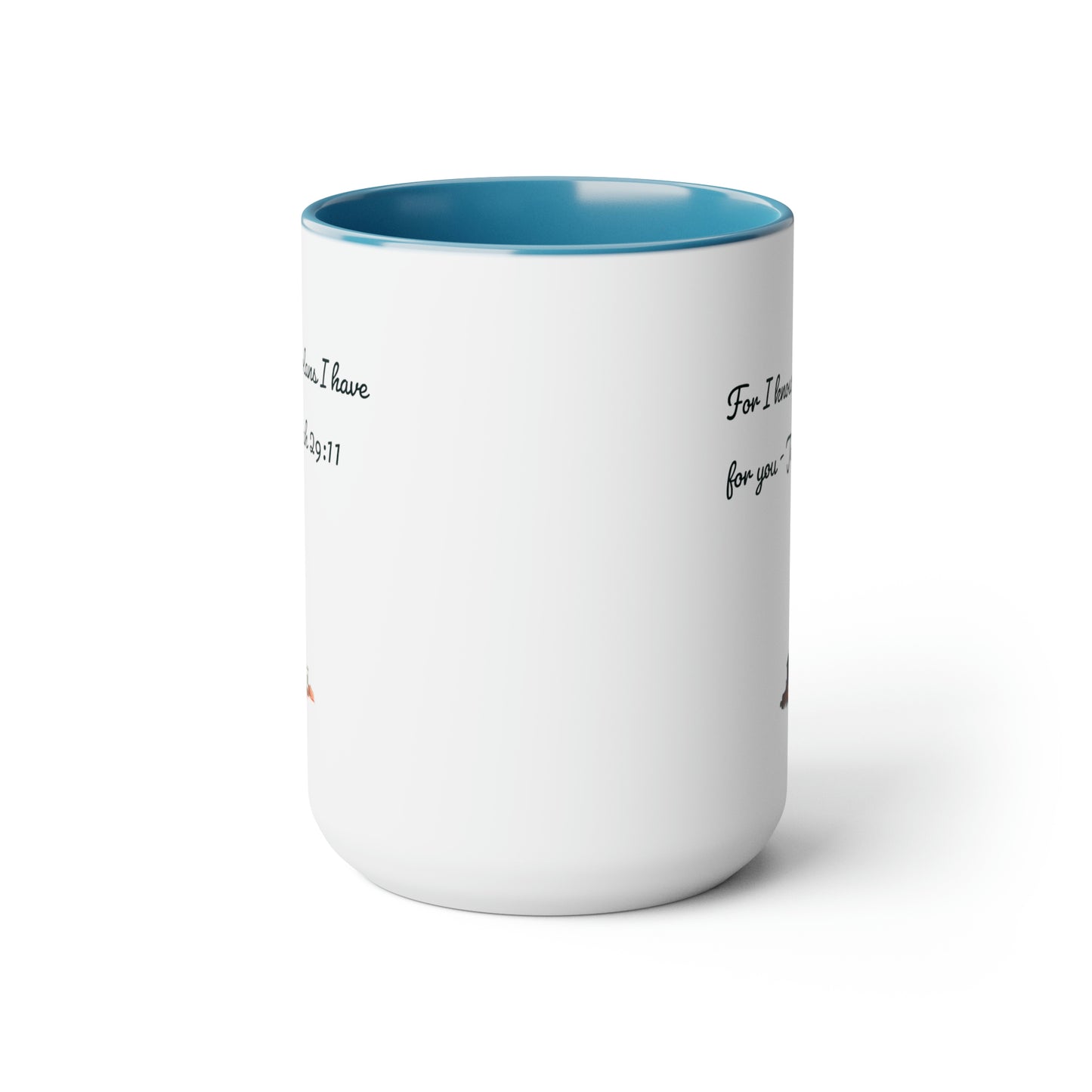 For I know the Plans I have for You, Two-Tone Coffee Mugs, 15oz