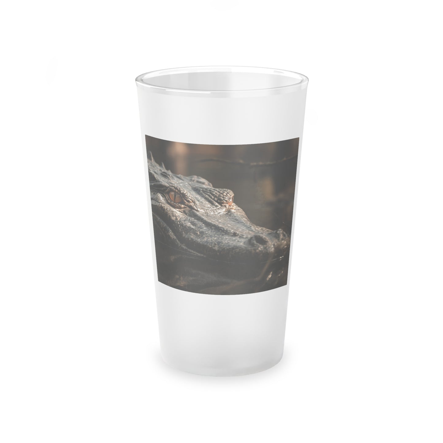 Alligator Frosted Pint Glass, 16oz