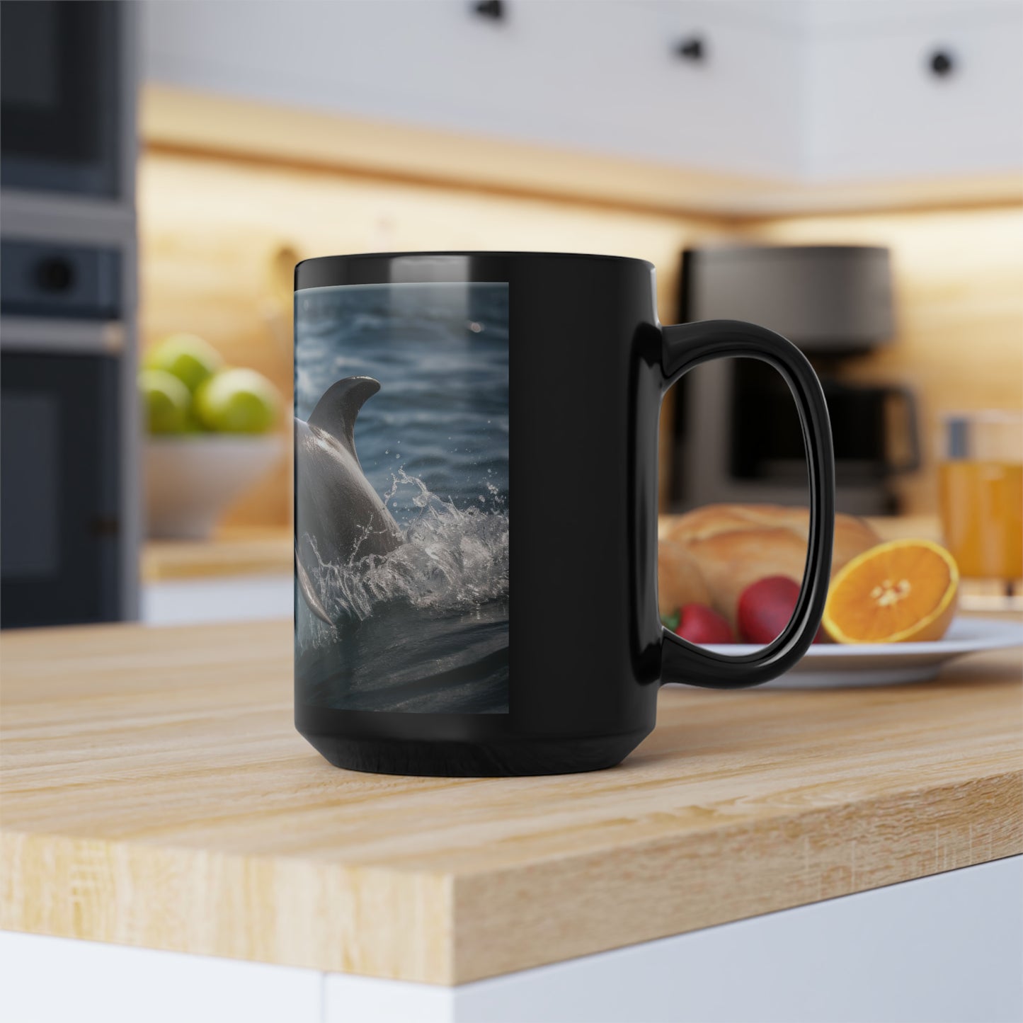 Dolphin Mug - 15 oz Ceramic Mug