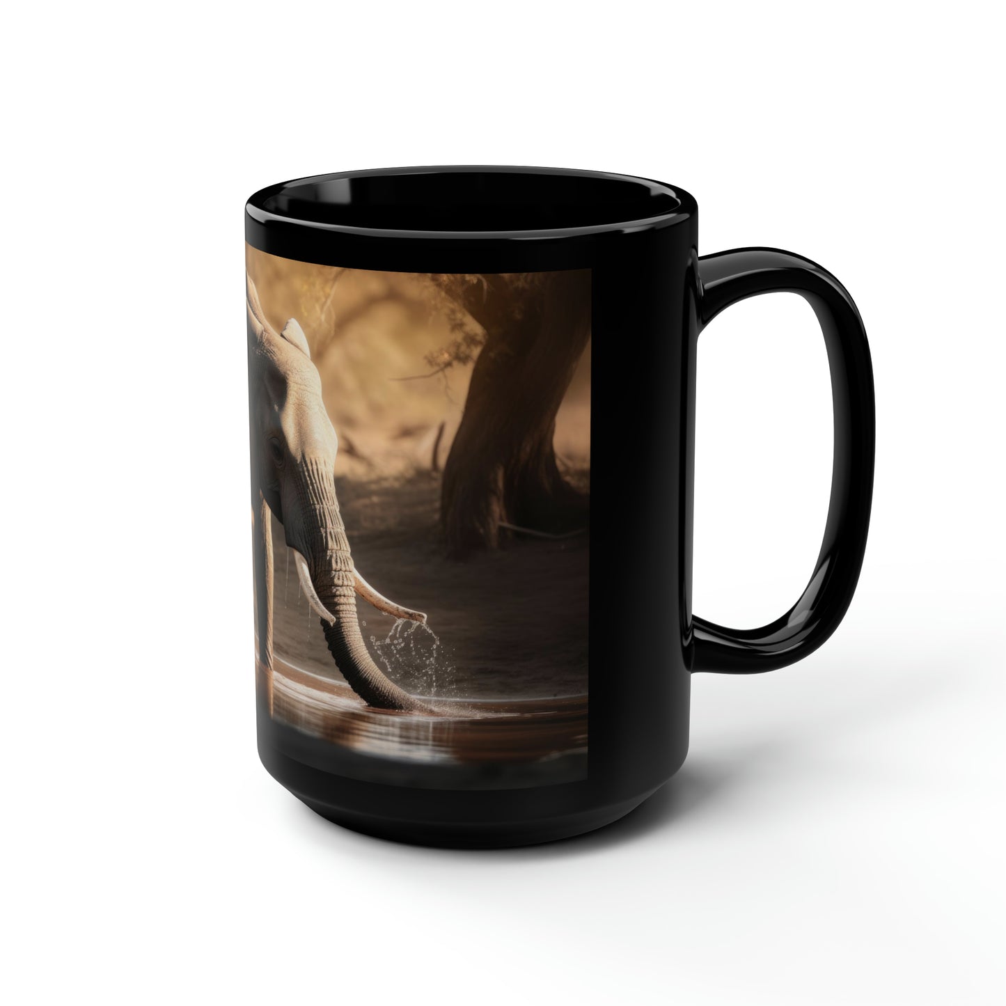 Elephant Mug - 15 oz Ceramic Mug