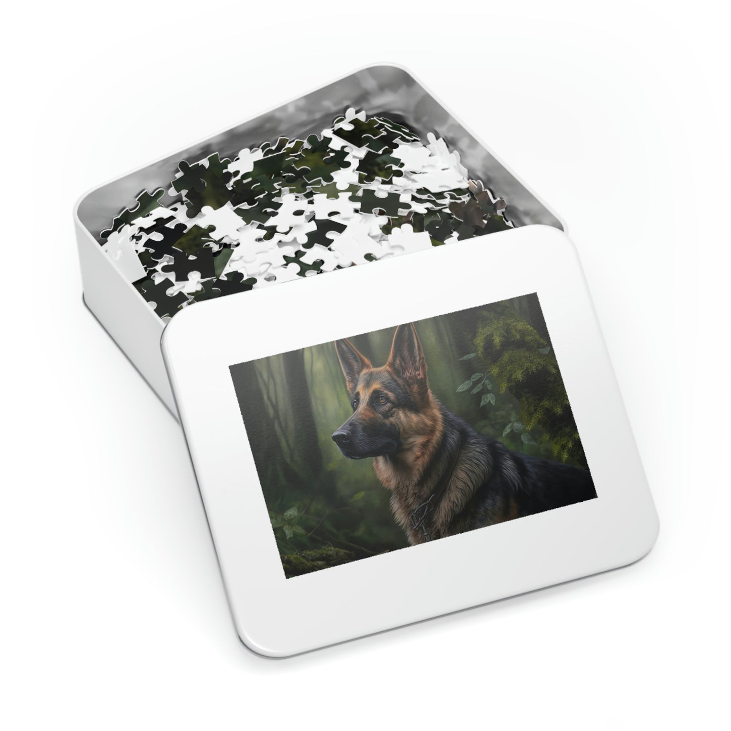 Tranquil Forest German Shepherd Puzzle (500,1000-Piece)