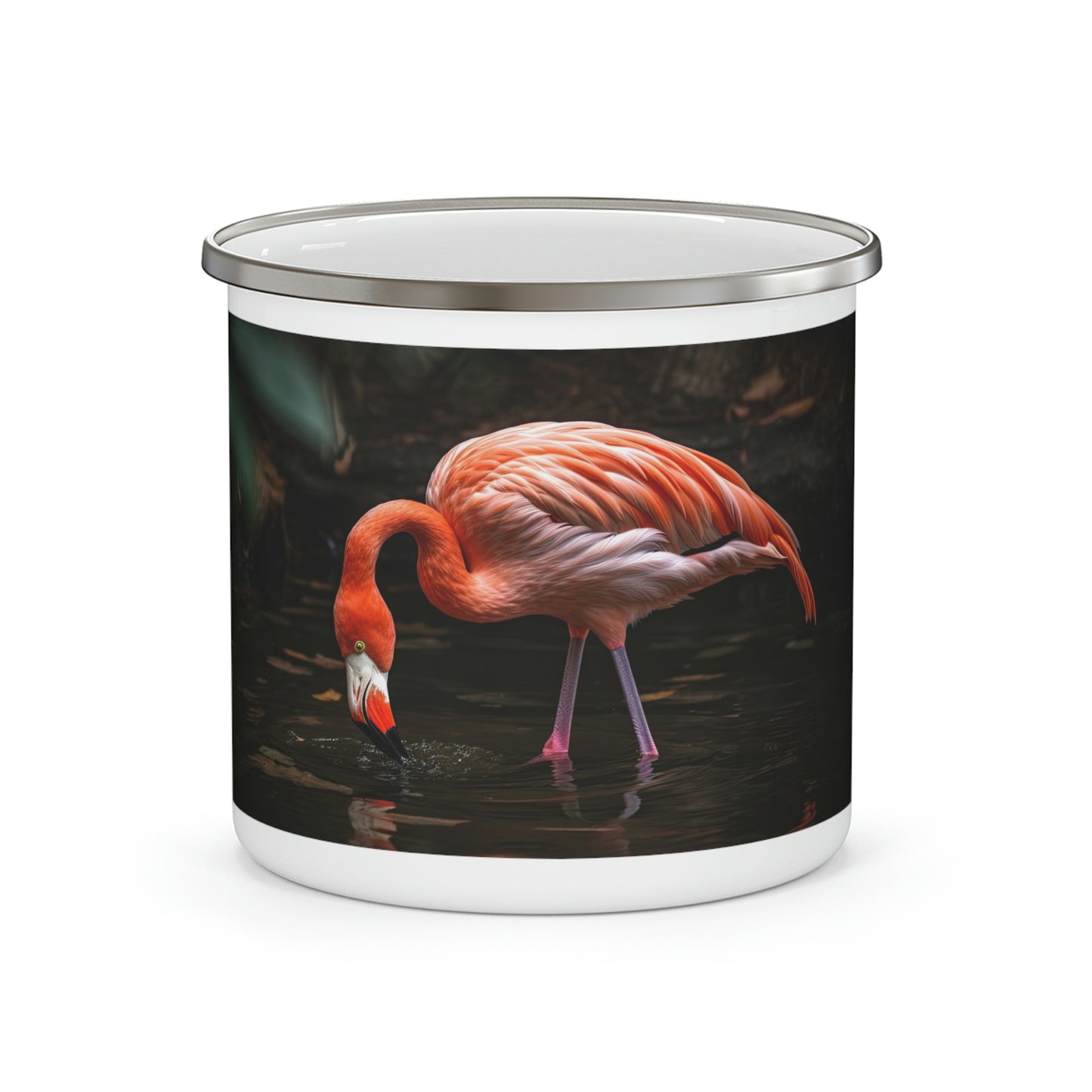 Flamingo Camping Mug, Enamel