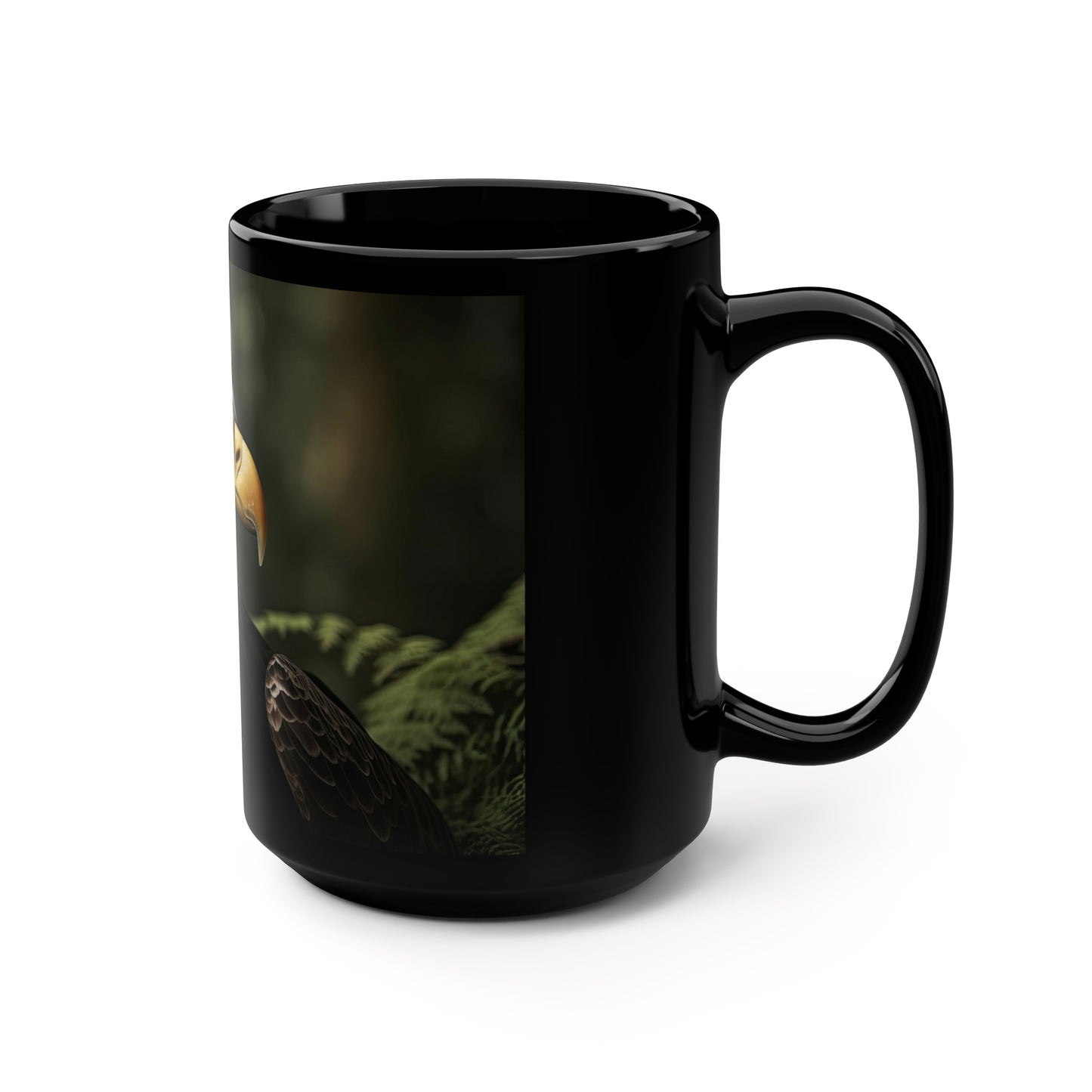 American Eagle mug, side view