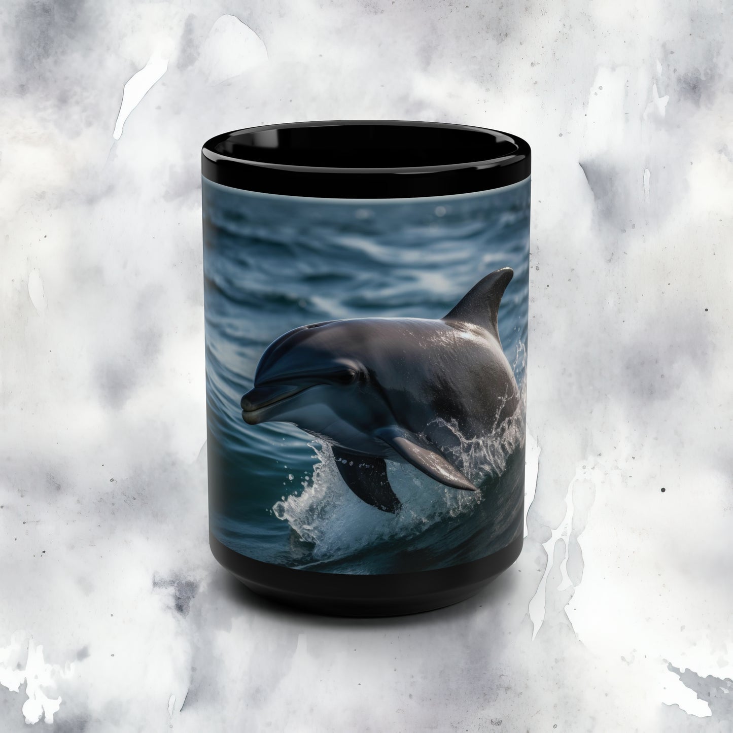 Dolphin Mug - 15 oz Ceramic Mug