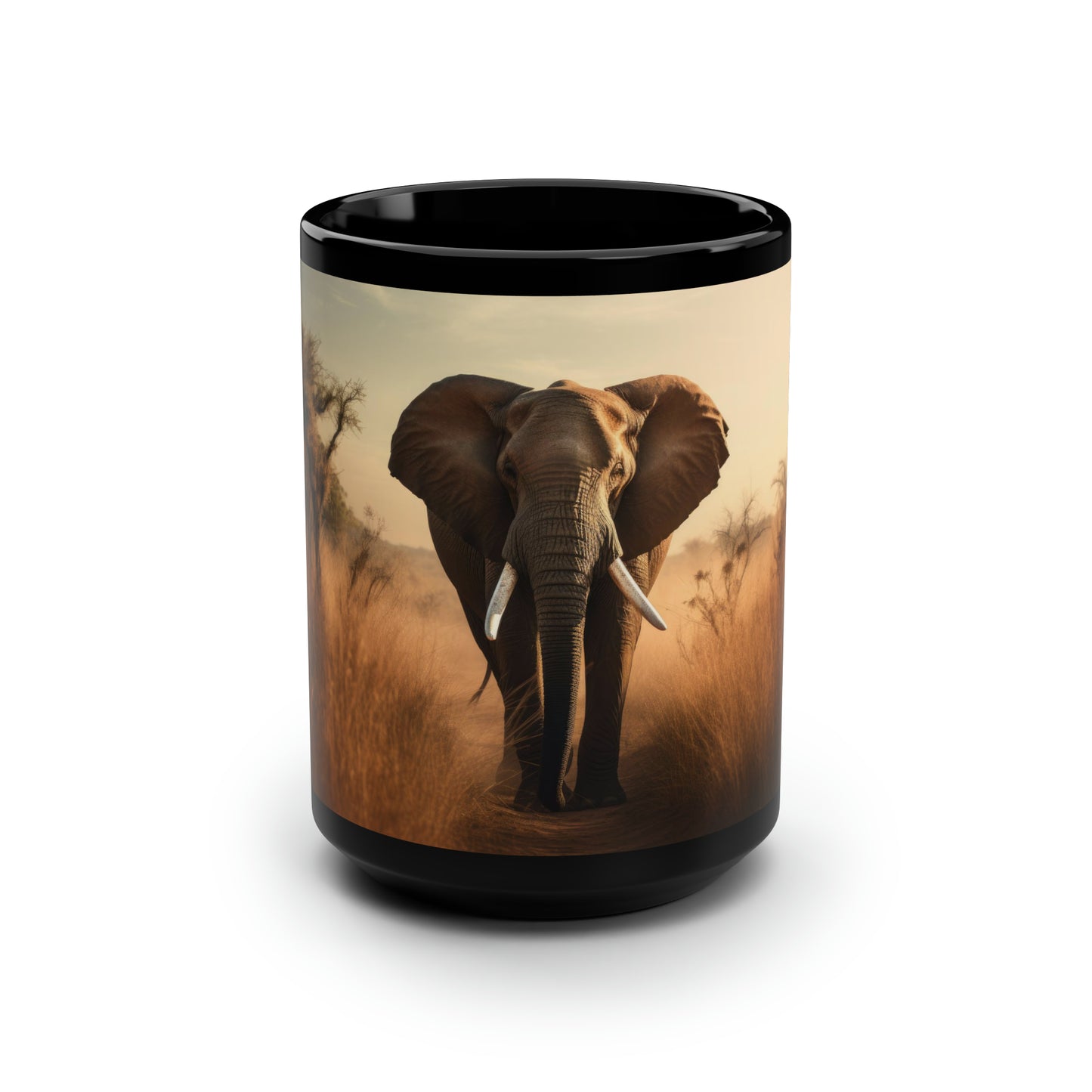 Elephant Mug - 15 oz Ceramic Mug